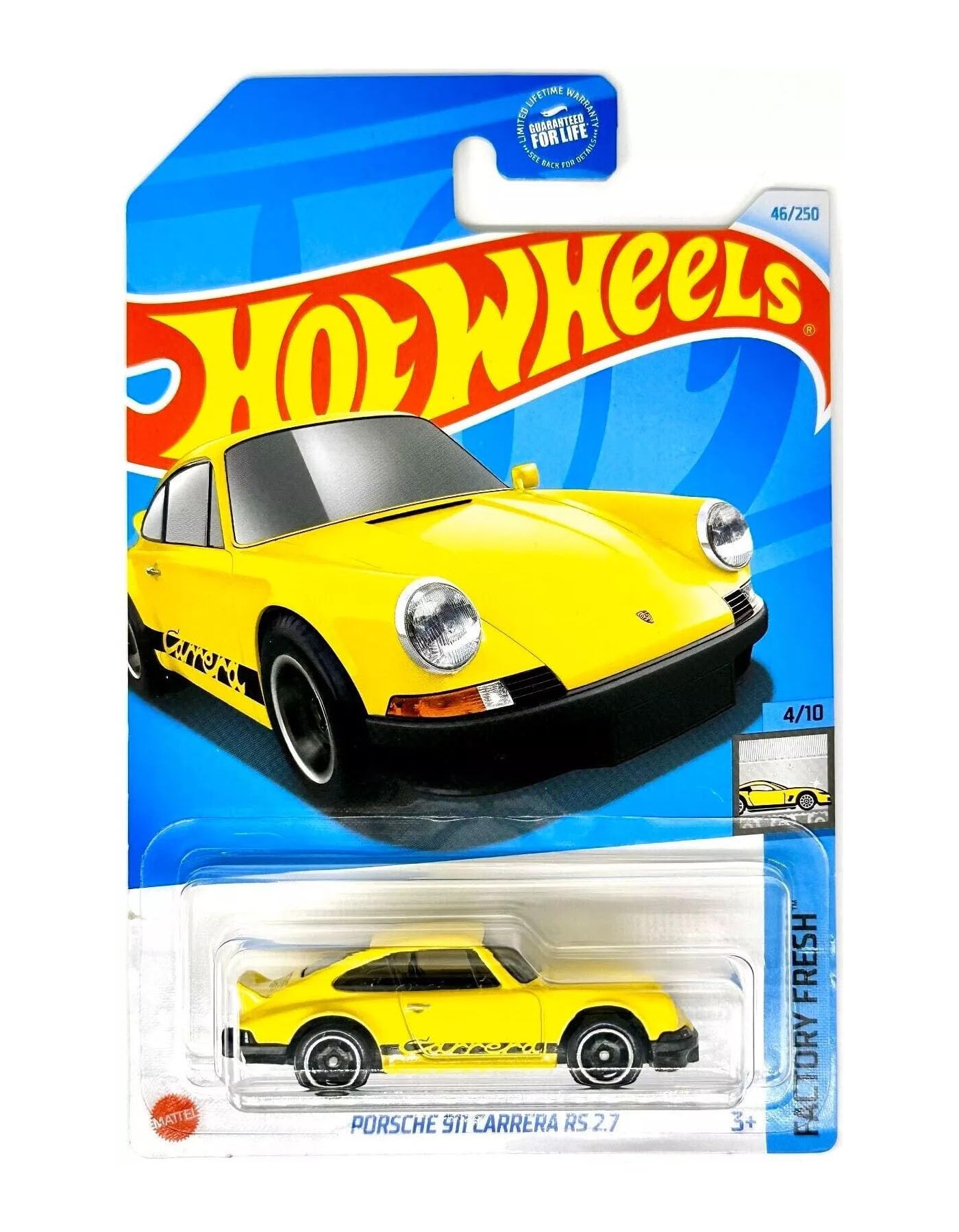 Hot Wheels HXP85 Basic Car, Porsche 911 Carrera RS 2.7 [Mini Car